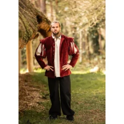 Mittelalter Landsknechtjacke Brandolf rot