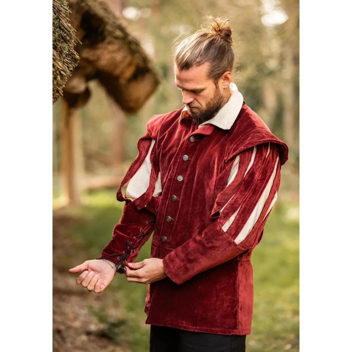 Mittelalter Landsknechtjacke Brandolf rot