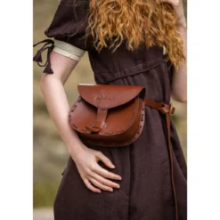 Mittelalter Leder Gürteltasche Erin mit keltischer Prägung
