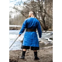 Mittelalter Leinentunika Halvar blau