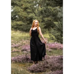 Mittelalter Miederkleid Jasmin schwarz