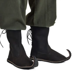 Mittelalter Schnabelstiefel schwarz