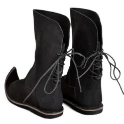 Mittelalter Schnabelstiefel schwarz