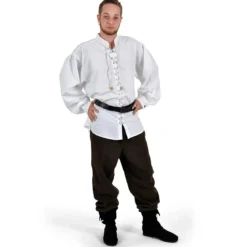 Mittelalter Schnürhemd Dagwin weiß