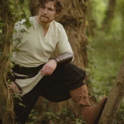 Mittelalter Schnürstiefel braun