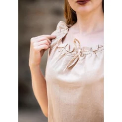 Mittelalter Sommerbluse Adele ärmellos beige