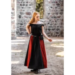 Mittelalter Sommerbluse Adele ärmellos schwarz