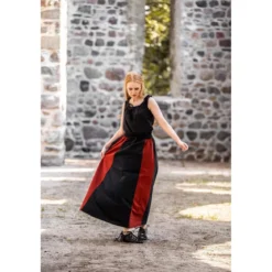Mittelalter Sommerbluse Adele ärmellos schwarz