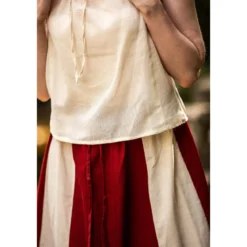 Mittelalter Sommerbluse Lotte mit Rüschen beige