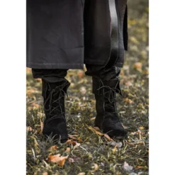 Mittelalter Stiefel Aurin mit Stulpe schwarz