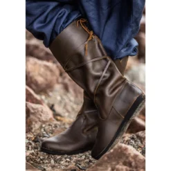 Mittelalter Stiefel Ole aus Nubukleder braun