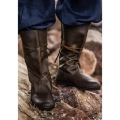 Mittelalter Stiefel Ole aus Nubukleder braun