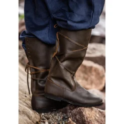 Mittelalter Stiefel Ole aus Nubukleder braun
