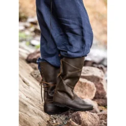 Mittelalter Stiefel Ole aus Nubukleder braun