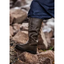 Mittelalter Stiefel Ole aus Nubukleder braun
