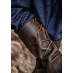 Mittelalter Stiefel Ole aus Nubukleder braun