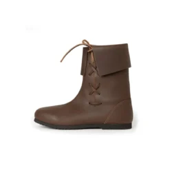 Mittelalter Stulpenstiefel aus Nubukleder braun