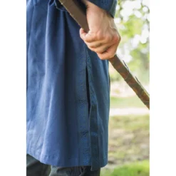 Mittelalter Tunika mit Bordüre Halvor blau