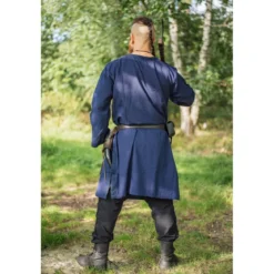 Mittelalter Tunika mit Bordüre Halvor blau