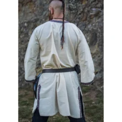 Mittelalter Tunika mit Bordüre Halvor beige