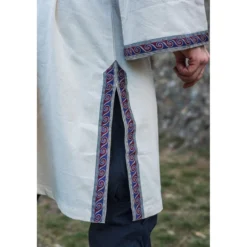 Mittelalter Tunika mit Bordüre Halvor beige