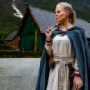 Mittelalter Umhang Elinor grau