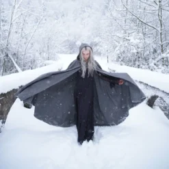 Mittelalter Umhang Elinor grau