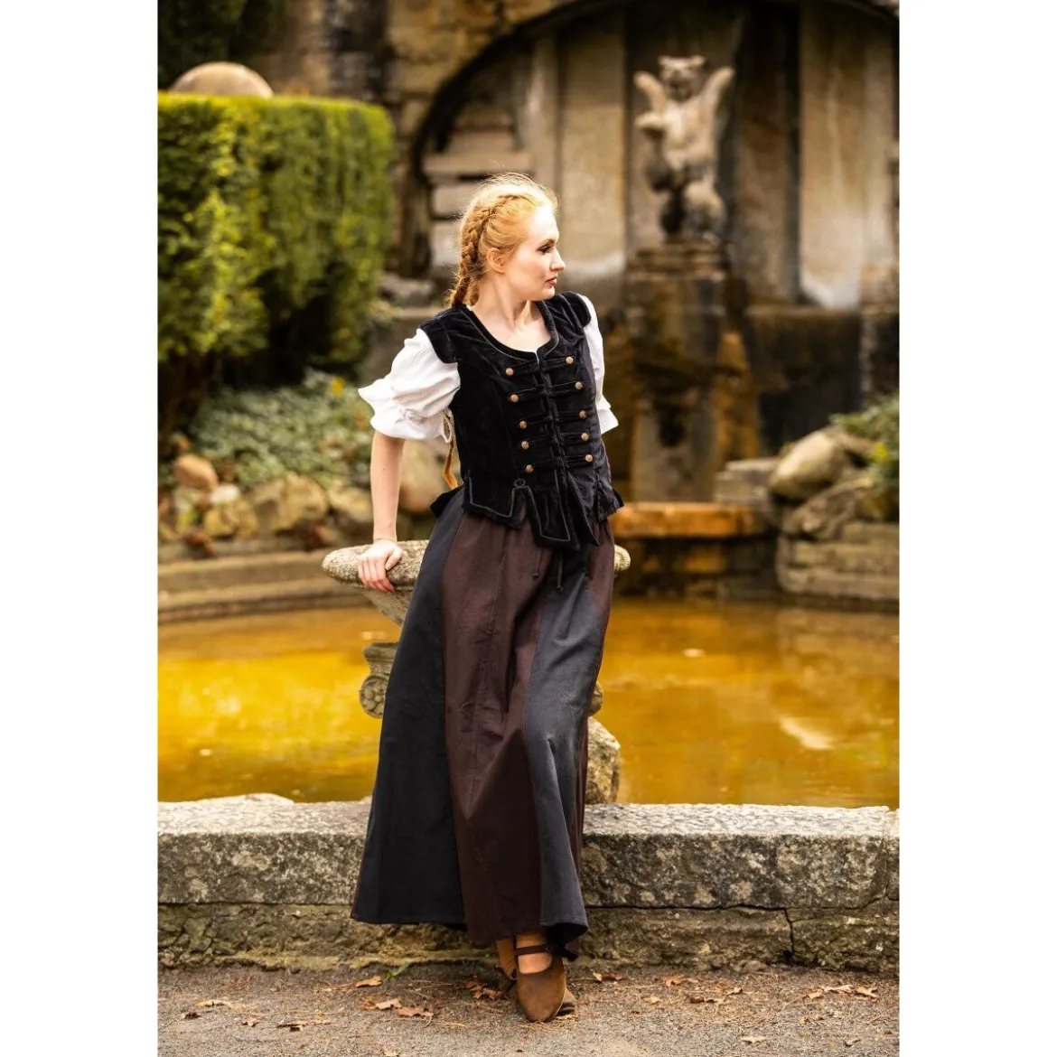 Mittelalter Uniformweste Adaliz schwarz