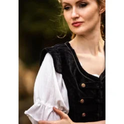 Mittelalter Uniformweste Adaliz schwarz