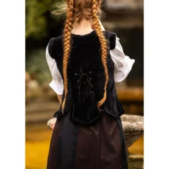 Mittelalter Uniformweste Adaliz schwarz