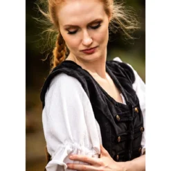 Mittelalter Uniformweste Adaliz schwarz