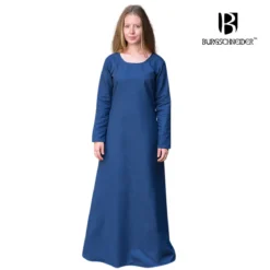 Mittelalter Unterkleid Freya blau