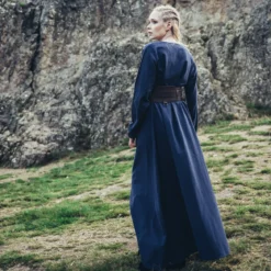 Mittelalter Unterkleid Valdis blau