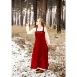 Mittelalter Wikinger Überkleid Alena rot