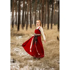 Mittelalter Wikinger Überkleid Alena rot