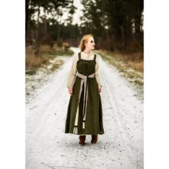 Mittelalter Wikinger Überkleid Alena grün