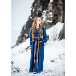 Mittelalter Wikinger Kleid Brigida blau