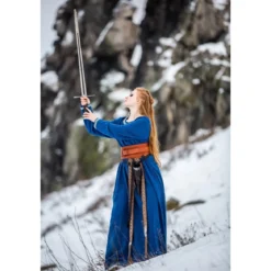 Mittelalter Wikinger Kleid Brigida blau