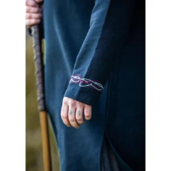 Mittelalter Wikinger Tunika Snorri schwarz-rot