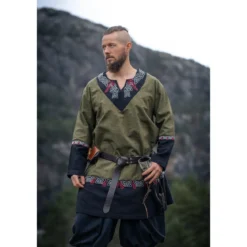 Mittelalter Wikinger Tunika Freydis olive