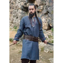 Mittelalter Wikingertunika Freki blaugrau