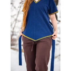 Mittelalter Wikinger Tunika Matilda blau