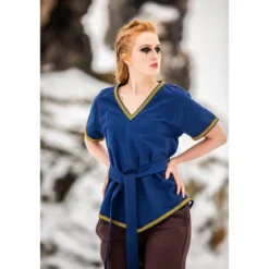 Mittelalter Wikinger Tunika Matilda blau