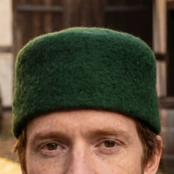 Mittelalter Wollfilzkappe Hans grün