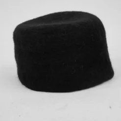 Mittelalter Wollfilzkappe Hans schwarz