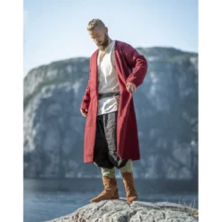 Mittelalter Woll-Klappenrock Balder rot