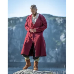 Mittelalter Woll-Klappenrock Balder rot
