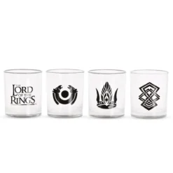 Mittelerde Symbol Gläser 4er Set - Der Herr der Ringe