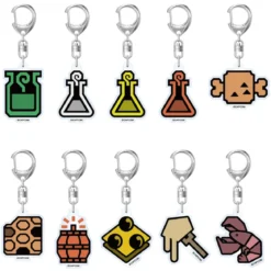 Monster Hunter Wilds Acryl-Schlüsselanhänger Item Icon 6 cm Sortiment (10)