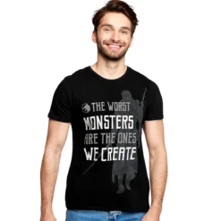 Monsters We Create T-Shirt für Witcher Fans schwarz
